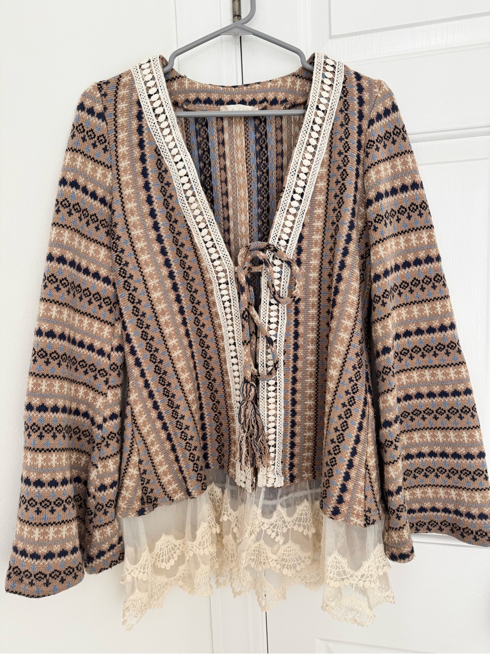 Altar’d State sweater with lace trim